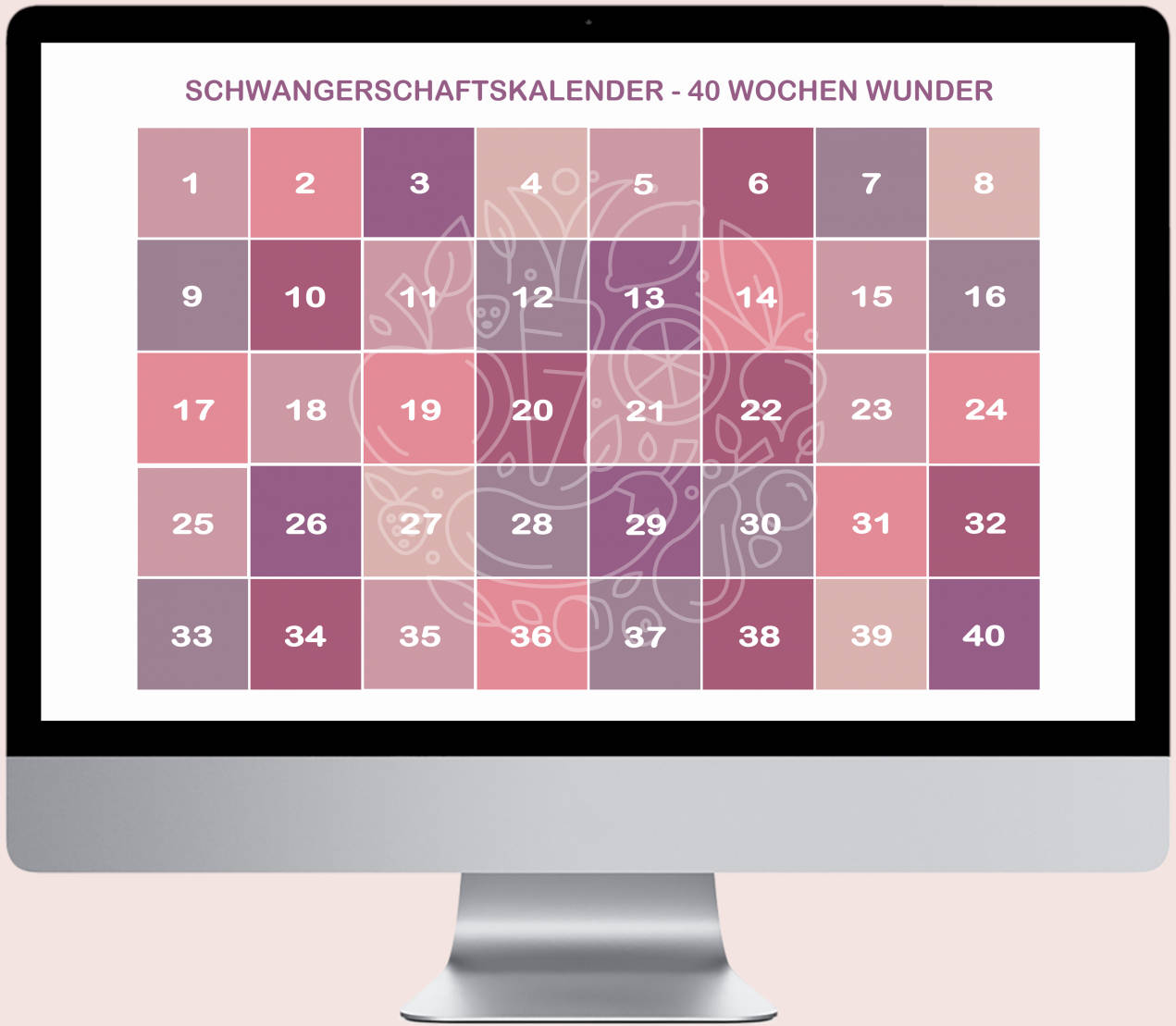 BabyBelly Schwangerschaftskalendar mit Ernährungstipps für alle 40 SSW