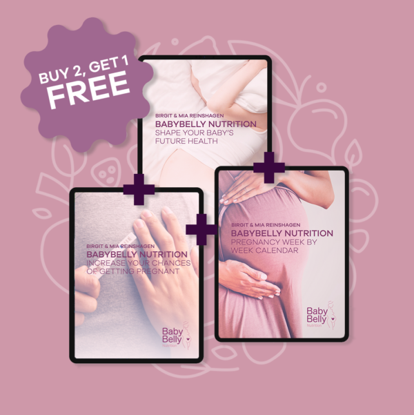 Order our 3 new BabyBelly Nutrition e-books in a bundle and save 33%